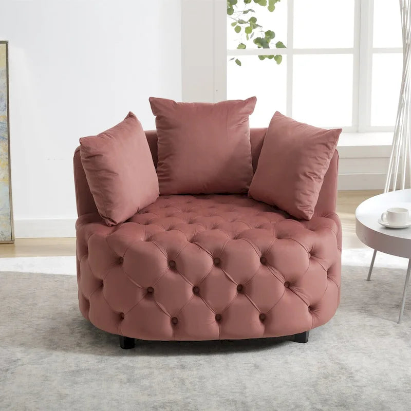Fauteuil d'appoint / Fauteuil classique en tonneau pour le salon / Fauteuil de loisirs moderne