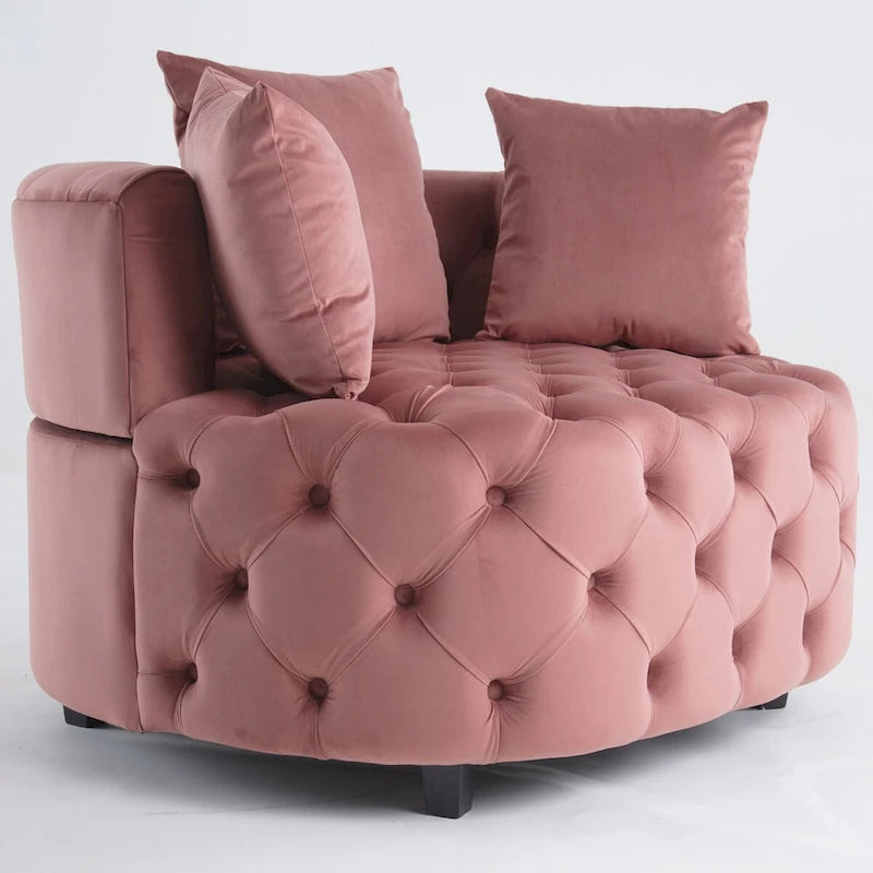 Fauteuil d'appoint / Fauteuil classique en tonneau pour le salon / Fauteuil de loisirs moderne