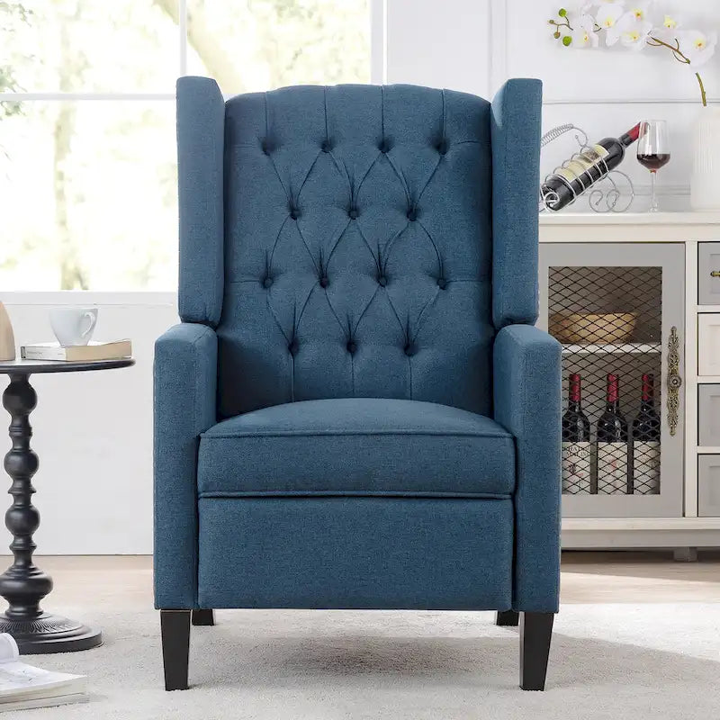 27.16 Fauteuil inclinable manuel large avec accoudoirs ailés