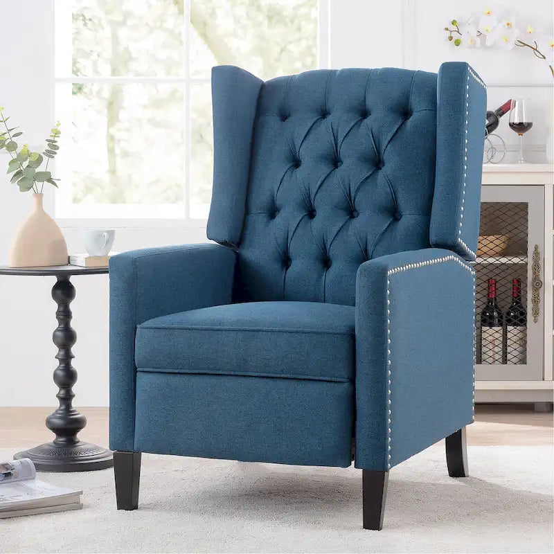 27.16 Fauteuil inclinable manuel large avec accoudoirs ailés