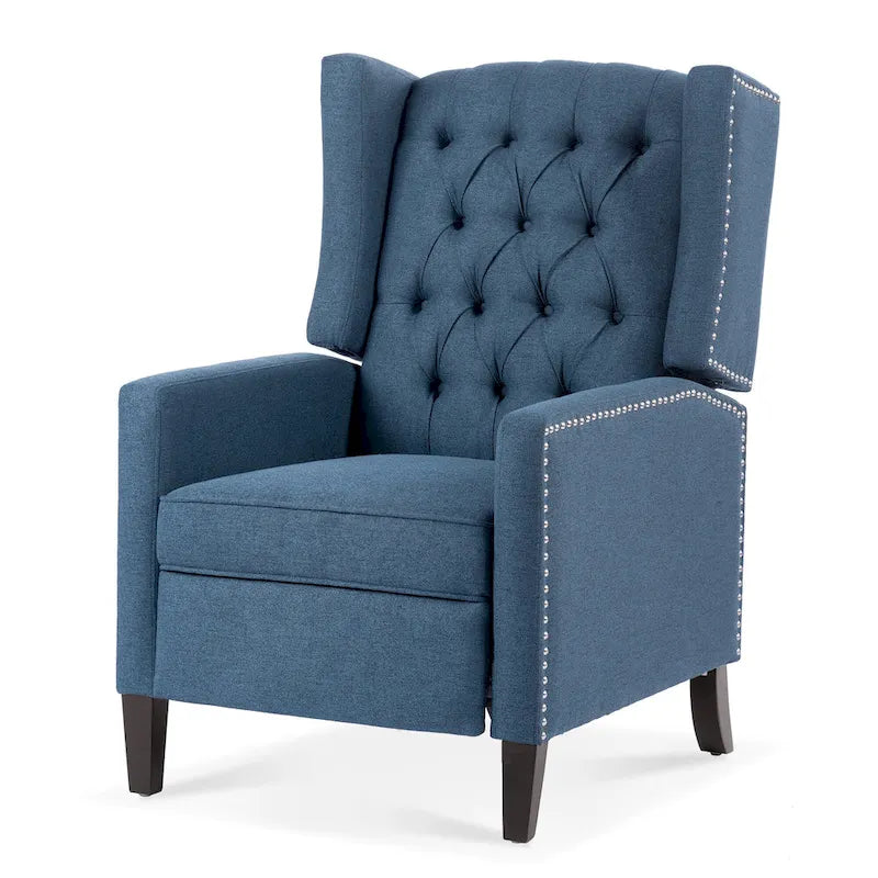 27.16 Fauteuil inclinable manuel large avec accoudoirs ailés
