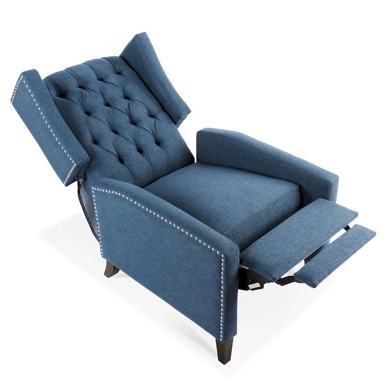 27.16 Fauteuil inclinable manuel large avec accoudoirs ailés