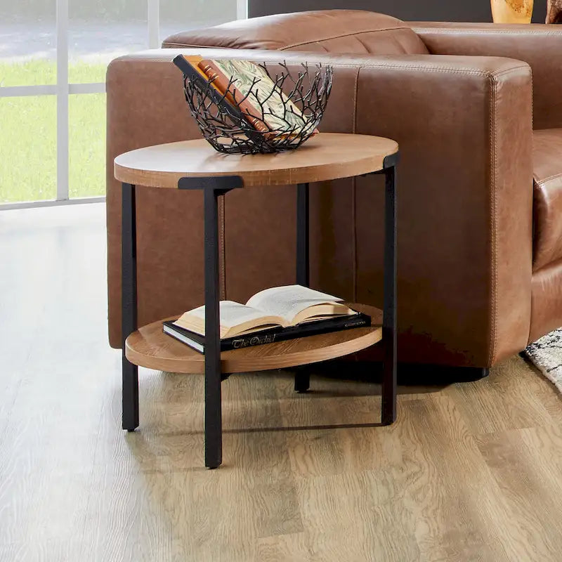   Round End Table