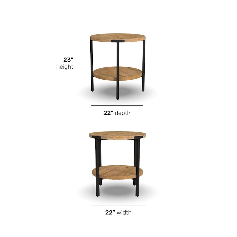 Table d'appoint ronde
