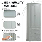 Meuble de rangement haut à trois tiroirs pour salle de bain/bureau