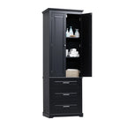 Meuble de rangement haut à trois tiroirs pour salle de bain/bureau