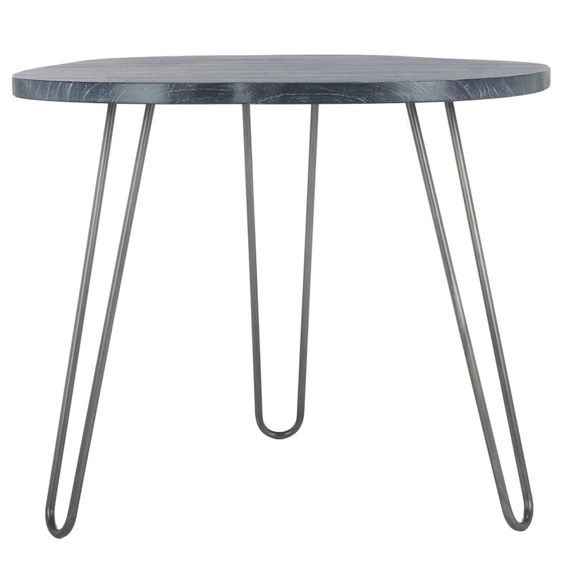 Table à manger Lozka avec plateau en bois gris / blanc délavé - 39,4 x 35,4 x 29,9 - 39Lx35Px30H