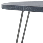 Table à manger Lozka avec plateau en bois gris / blanc délavé - 39,4 x 35,4 x 29,9 - 39Lx35Px30H