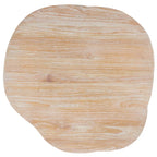 Table à manger Lozka avec plateau en bois gris / blanc délavé - 39,4 x 35,4 x 29,9 - 39Lx35Px30H